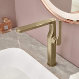 Luxury Bathroom Vessel Faucet High Basin Mixer Tall Sink Faucet Washbasin Tap