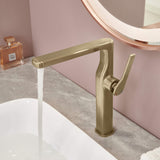 Luxury Bathroom Vessel Faucet High Basin Mixer Tall Sink Faucet Washbasin Tap