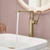 Single Handle 1 Hole Bathroom Vessel Faucet Tall Sink Faucet