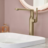 Single Handle 1 Hole Bathroom Vessel Faucet Tall Sink Faucet