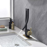 Creative Design One Hole Bathroom Sink Faucet Brushed Gold RB0995