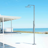 Outdoor Free Standing Shower System with 10 inch Rainfall Shower Head for Pool Beach