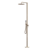 Outdoor Free Standing Shower System with 10 inch Rainfall Shower Head for Pool Beach