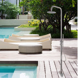 316 Stainless Steel High-Pressure Outdoor Shower with Handheld & Overhead Shower