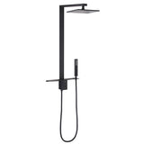 Single Handle Wall Mount Stainless Steel Shower System with Handheld Showerhead (Valve Not Included)