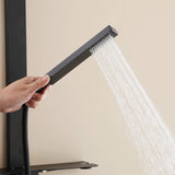 Single Handle Wall Mount Stainless Steel Shower System with Handheld Showerhead (Valve Not Included)