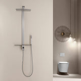 Single Handle Wall Mount Stainless Steel Shower System with Handheld Showerhead (Valve Not Included)