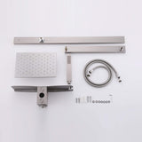 Single Handle Wall Mount Stainless Steel Shower System with Handheld Showerhead (Valve Not Included)