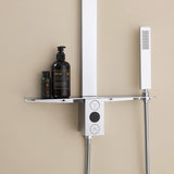 Single Handle Wall Mount Stainless Steel Shower System with Handheld Showerhead (Valve Not Included)