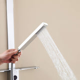 Single Handle Wall Mount Stainless Steel Shower System with Handheld Showerhead (Valve Not Included)