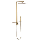 Single Handle Wall Mount Stainless Steel Shower System with Handheld Showerhead (Valve Not Included)