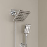 6-Inch Rainfall Showerhead/Handheld Combo  304 Stainless Steel (Valve Not Included)