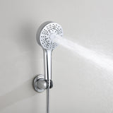 Easy Install No Valve Shower Kit Handheld and Fixed Showerheads Combo Quick Retrofit Upgrade for Older Homes