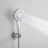 Easy Install No Valve Shower Kit Handheld and Fixed Showerheads Combo Quick Retrofit Upgrade for Older Homes