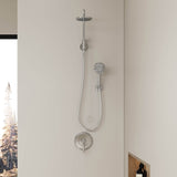 Easy Install No Valve Shower Kit Handheld and Fixed Showerheads Combo Quick Retrofit Upgrade for Older Homes