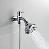 4 Inch Dual Shower Head Kit with 8 Water Flow Settings Handheld and Showerheads (Valve Not Included)