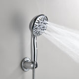 4 Inch Dual Shower Head Kit with 8 Water Flow Settings Handheld and Showerheads (Valve Not Included)