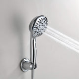 4 Inch Dual Shower Head Kit with 8 Water Flow Settings Handheld and Showerheads (Valve Not Included)