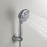 4 Inch Dual Shower Head Kit with 8 Water Flow Settings Handheld and Showerheads (Valve Not Included)