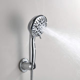 4 Inch Dual Shower Head Kit with 8 Water Flow Settings Handheld and Showerheads (Valve Not Included)