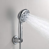 4 Inch Dual Shower Head Kit with 8 Water Flow Settings Handheld and Showerheads (Valve Not Included)