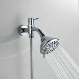 4 Inch Dual Shower Head Kit with 8 Water Flow Settings Handheld and Showerheads (Valve Not Included)