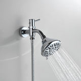 4 Inch Dual Shower Head Kit with 8 Water Flow Settings Handheld and Showerheads (Valve Not Included)