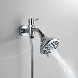 4 Inch Dual Shower Head Kit with 8 Water Flow Settings Handheld and Showerheads (Valve Not Included)