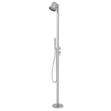 Floor Standing Stainless Steel Outdoor Shower Column Brushed Nickel JK0428