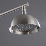 Premium 304 Stainless Steel Outdoor Shower Fixture with Rainfall & Handheld Shower JK0429