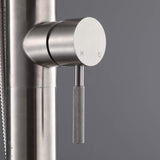 Premium 304 Stainless Steel Outdoor Shower Fixture with Rainfall & Handheld Shower JK0429