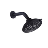 6" 5-Spray High Pressure Powerful Rain Shower Head with Shower Arm and Flange