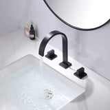 Bathroom Basin Faucet Hot and Cold Faucet Widespread Countertop Mounted Faucet