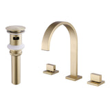 Bathroom Basin Faucet Hot and Cold Faucet Widespread Countertop Mounted Faucet