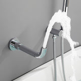 Bathtub Faucet with Handheld Sprayer Tub Filler Wall Mount Bathtub Mixer Tap Single Handle