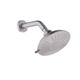 6" 5-Spray High Pressure Powerful Rain Shower Head with Shower Arm and Flange