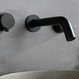 Wall Mount 2 Handle 3 Hole Bathroom Sink Faucet RB04YB