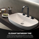 Bathroom Basin Faucet Hot and Cold Faucet Widespread Countertop Mounted Faucet