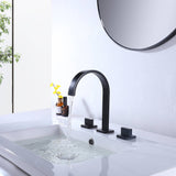 Bathroom Basin Faucet Hot and Cold Faucet Widespread Countertop Mounted Faucet