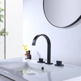 Bathroom Basin Faucet Hot and Cold Faucet Widespread Countertop Mounted Faucet