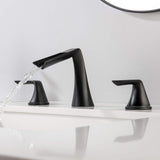 Waterfall Bathroom Faucet for 3 Hole 2 Handle 8 Inch Widespread Sink Faucet RB0856