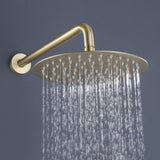 Solid Brass 3-Handle Shower System with Rainfall Showerhead & Handheld Sprayer