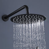 Solid Brass 3-Handle Shower System with Rainfall Showerhead & Handheld Sprayer