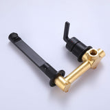 Solid Brass Single Lever Wall Mount Bathroom Faucet Sink Faucet