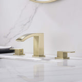 Widespread Bathroom Faucet Waterfall 3 Holes Bathroom Sink Faucet