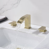 Widespread Bathroom Faucet Waterfall 3 Holes Bathroom Sink Faucet