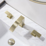 Widespread Bathroom Faucet Waterfall 3 Holes Bathroom Sink Faucet