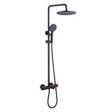 Thermostatic Shower System with Bathtub Spout 10-Inch Rain Showerhead and Handheld Combo Set