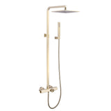 Wall Mount 3-in-1 Thermostatic Shower System Includes Concealed Valve