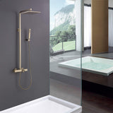 Wall Mount 3-in-1 Thermostatic Shower System Includes Concealed Valve